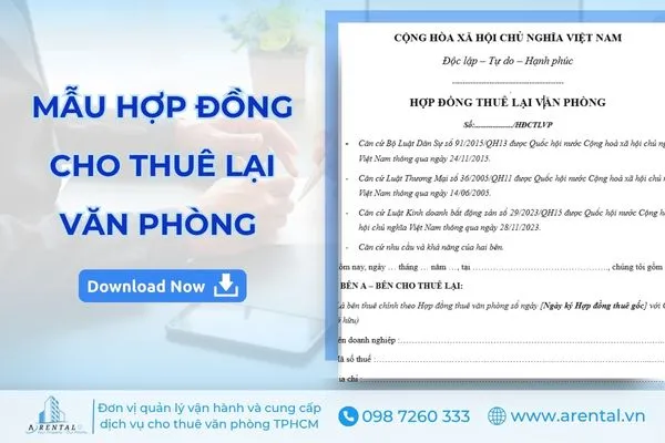 Cập Nhật Mẫu Hợp Đồng Cho Thuê Lại Văn Phòng 2025