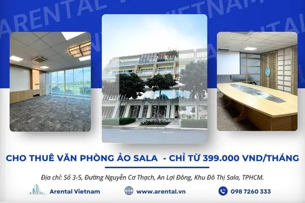 Thuê văn phòng ảo Sala trọn gói chỉ từ 399k/tháng