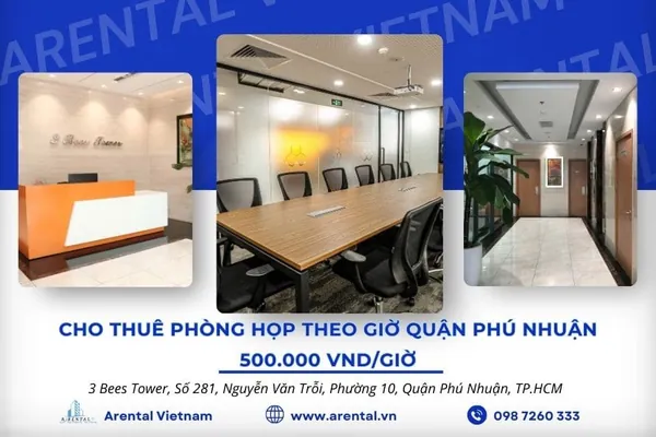 Thuê phòng họp Phú Nhuận theo giờ từ 500.000vnd/h