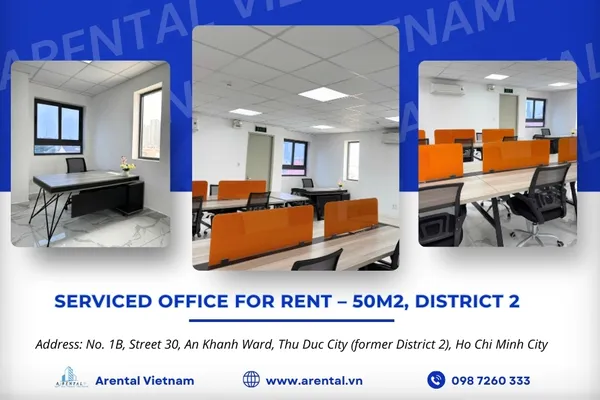 Price & Information For The 50m2 Fully Serviced Office In District 2