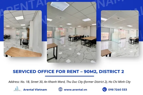 Price & Information For The 90m2 Fully Serviced Office In District 2