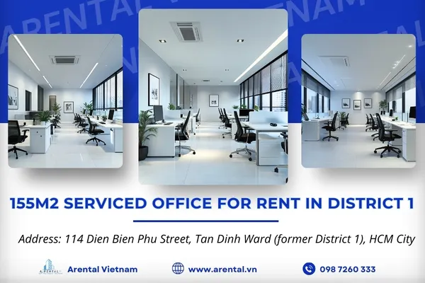 Price & Information For Serviced Office 155m2 At Dien Bien Phu District 1