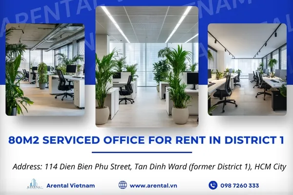 Price & Information For Serviced Office 80m2 At Dien Bien Phu District 1