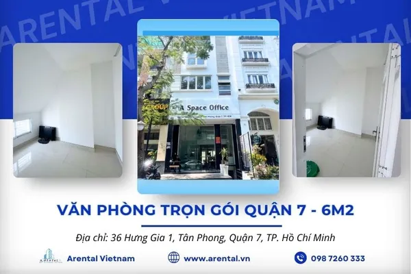 Báo giá và thông tin văn phòng trọn gói 6m2 Quận 7
