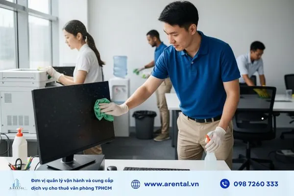 Duy trì sạch sẽ tại văn phòng để đảm bảo môi trường làm việc hiệu quả.