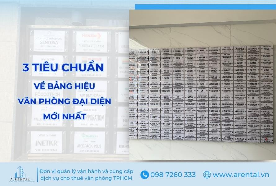 3 tiêu chuẩn về bảng hiệu văn phòng đại diện mới nhất. 
