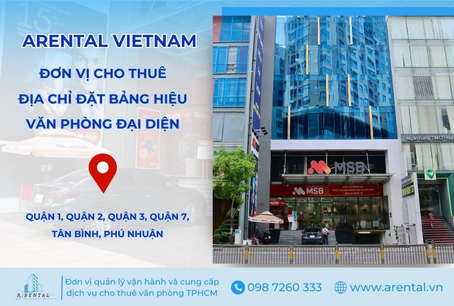 Arental Vietnam đơn vị cho thuê địa chỉ đặt bảng hiệu văn phòng đại diện.