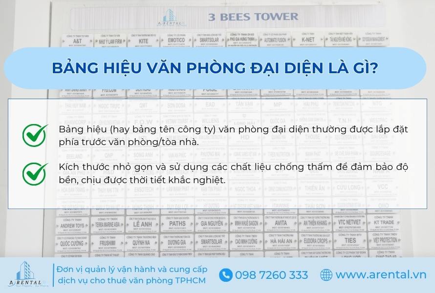 Bảng hiệu văn phòng đại diện là gì?