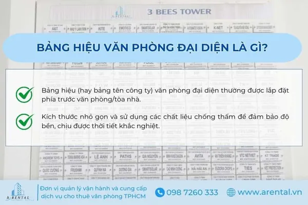 Bảng hiệu văn phòng đại diện là gì?