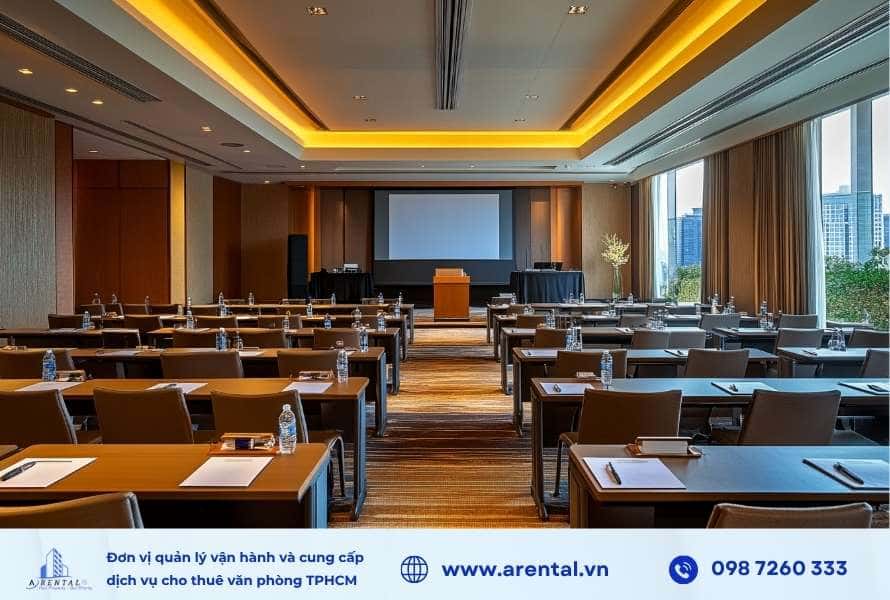 Bố trí phòng họp kiểu hội thảo, hội nghị (Conference).