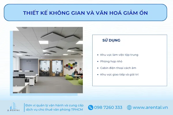 Thiết kế các không gian khác nhau tuỳ mục đích sử dụng.