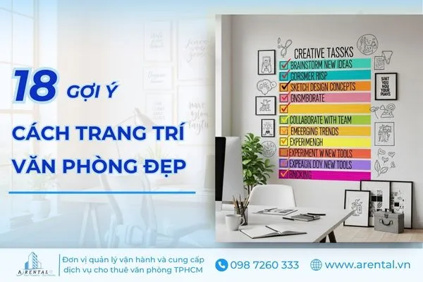 Tổng hợp 18 cách trang trí phòng làm việc đẹp ấn tượng giúp nâng cao hứng khởi làm việc.