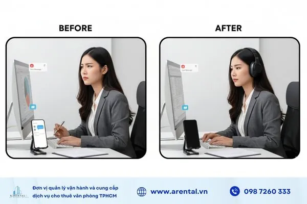 Tắt thông báo điện thoại để giảm xao nhãng và duy trì sự tập trung.