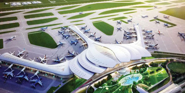 Sân bay Long Thành đã và đang được tiến hành thi công