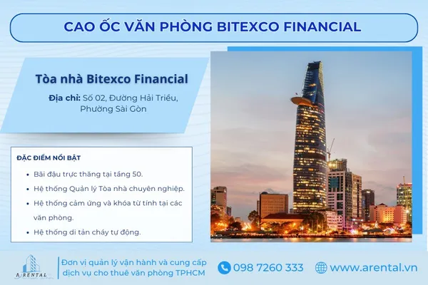 Bitexco Financial Tower – Biểu tượng của thành phố Hồ Chí Minh, nơi mang đến không gian làm việc sang trọng, với các tiện ích hàng đầu.