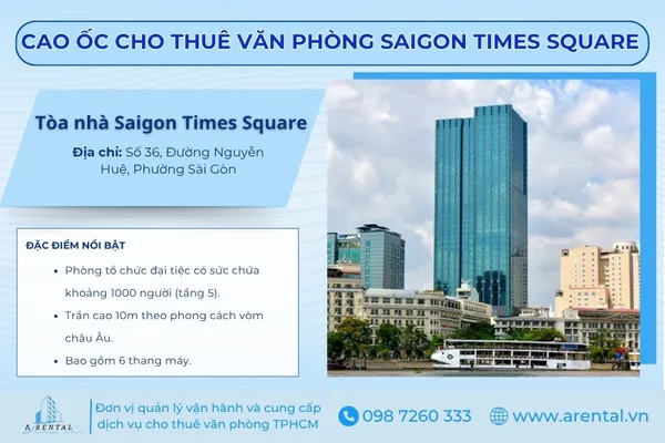 Saigon Times Square – Nơi kết hợp hoàn hảo giữa không gian làm việc và các dịch vụ thương mại cao cấp.