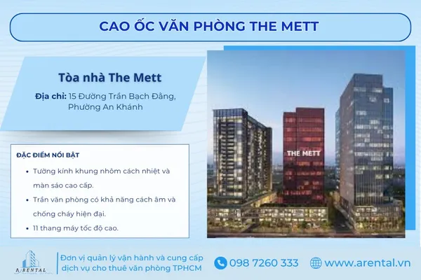 Tòa cao ốc văn phòng The Mettt nổi bật tại KĐT Thủ Thiêm.