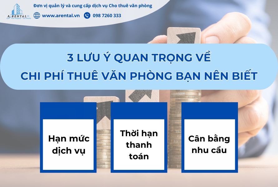 3 lưu ý quan trọng về chi phí khi thuê văn phòng doanh nghiệp cần quan tâm.