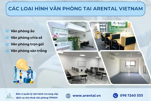 Arental Vietnam - Đơn vị cung cấp đa dạng giải pháp văn phòng cho doanh nghiệp nước ngoài tại TPHCM.