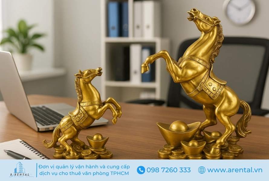 Ngựa phong thủy cho bàn làm việc.