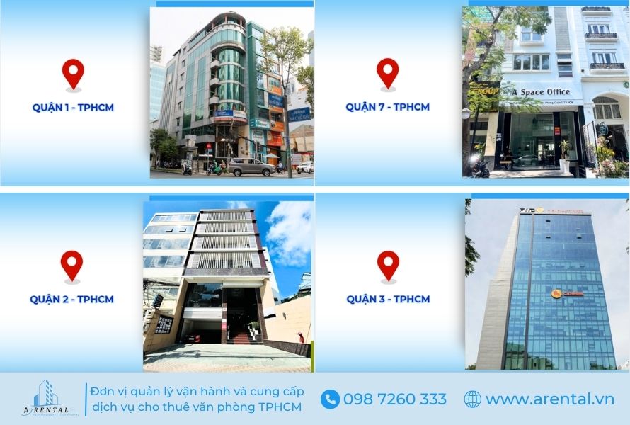 Địa điểm cung cấp dịch vụ cho thuê chỗ làm việc TPHCM.