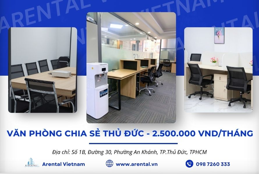 Cập nhật bảng giá dịch vụ cho  thuê văn phòng chia sẻ Thủ Đức.