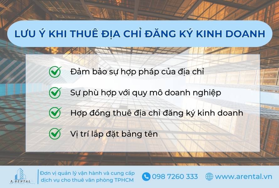 Lưu ý khi thuê địa chỉ đăng ký kinh doanh.