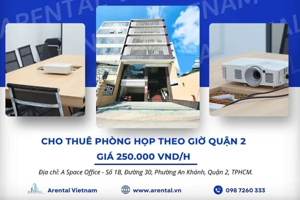 Giá dịch vụ cho thuê phòng họp theo giờ Quận 2.