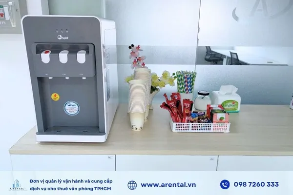Quầy pantry giúp khách hàng chuẩn bị buổi họp tốt hơn.