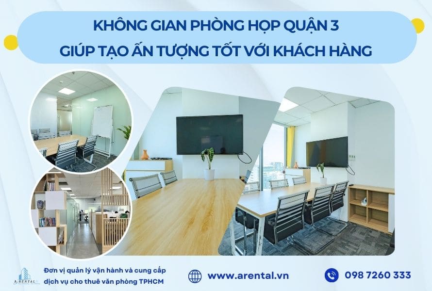 Không gian phòng họp quận 3 giúp tạo ấn tượng tốt với khách hàng.