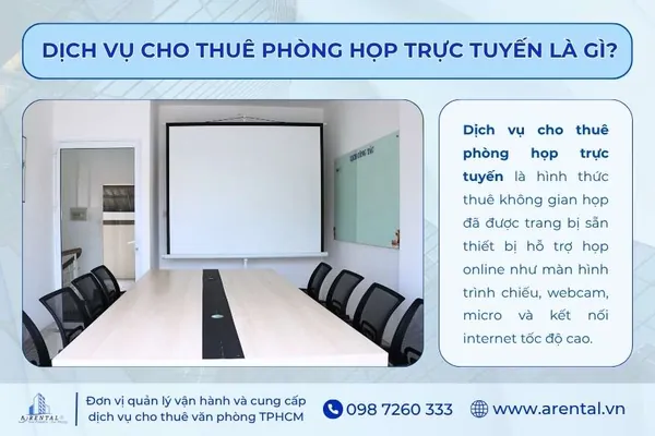 Định nghĩa về dịch vụ cho thuê phòng họp trực tuyến là gì.