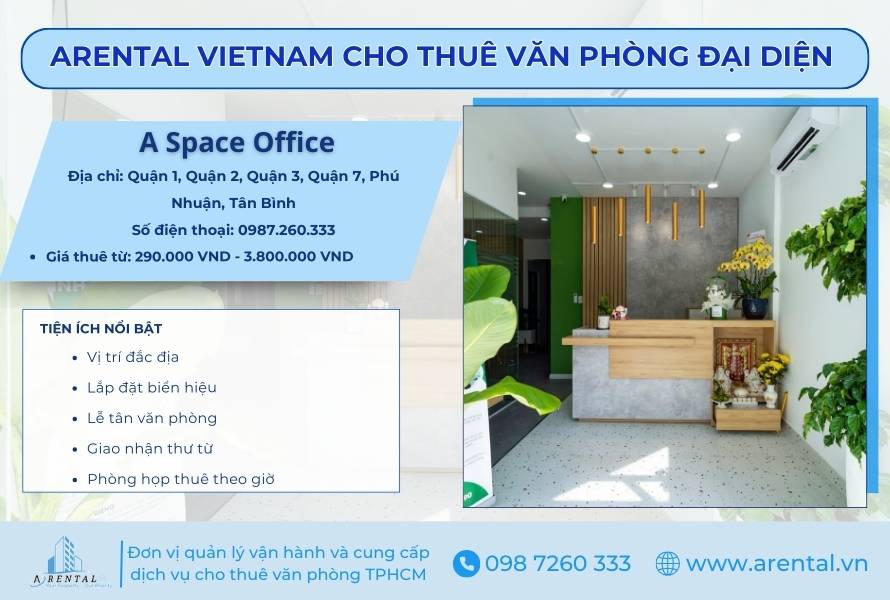Arental Vietnam - đơn vị cho thuê văn phòng đại diện TPHCM uy tín.