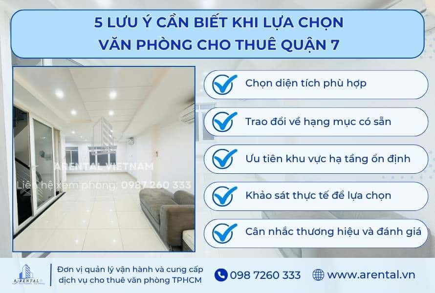 5 lưu ý cần biết khi sử dụng dịch vụ cho thuê văn phòng Quận 7.