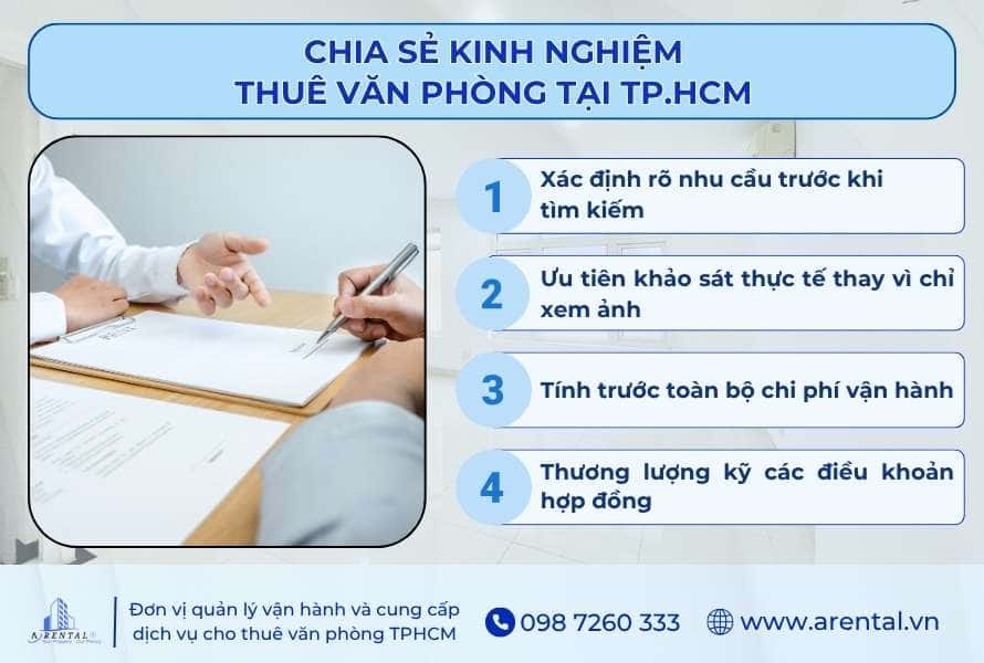 Tổng hợp 4 kinh nghiệm hữu ích khi chọn thuê văn phòng TPHCM.