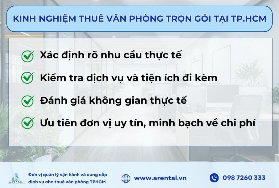 4 kinh nghiệm hữu ích khi lựa chọn thuê văn phòng theo diện trọn gói.
