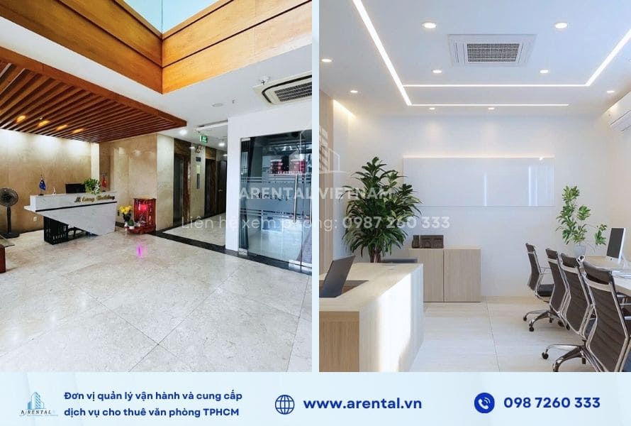 Sảnh lễ tân và văn phòng tại chi nhánh Tân Bình.