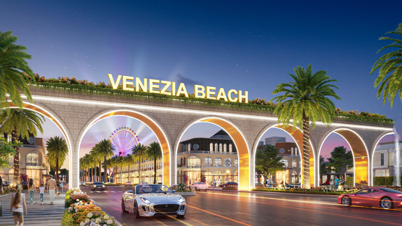Cổng chào Palmanova dự án Venezia Beach