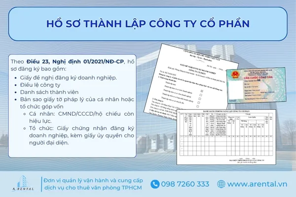 Hồ sơ thành lập công ty cổ phần.