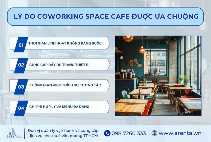4 lý do khiến mô hình coworking space cafe được ưa chuộng.