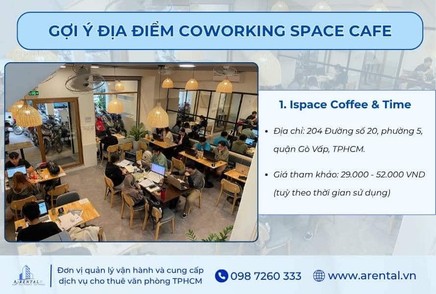 Không gian tại Ispace Coffee Gò Vấp.