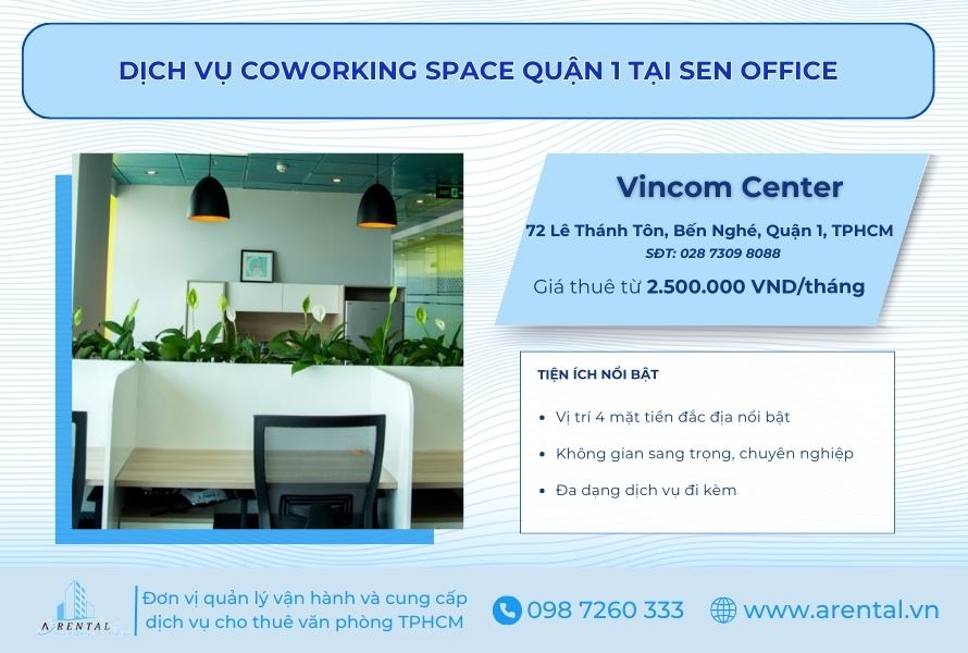 Đơn vị cho thuê coworking space Quận 1 uy tín - SENoffice.