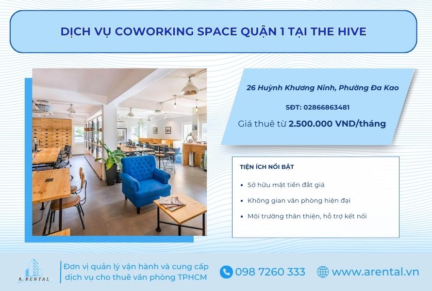 Dịch vụ coworking space quận 1 The Hive.