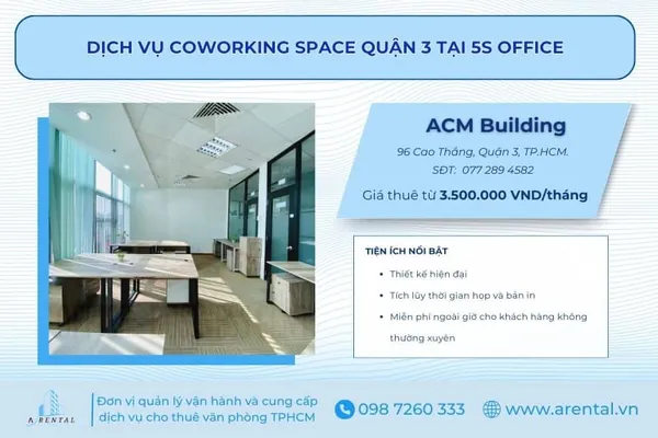 Toong - Top đơn vị cho thuê Coworking Space Quận 3.