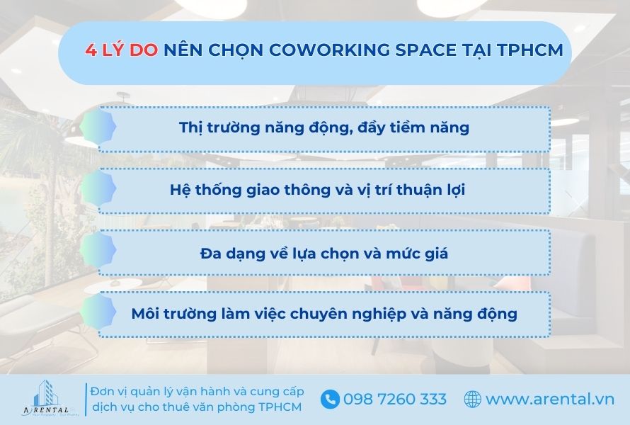 4 lý do nên chọn coworking space tại TPHCM.