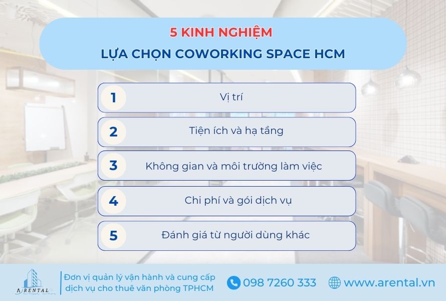 5 kinh nghiệm lựa chọn coworking space HCM.