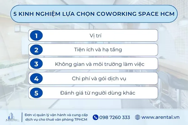 5 kinh nghiệm lựa chọn coworking space HCM.