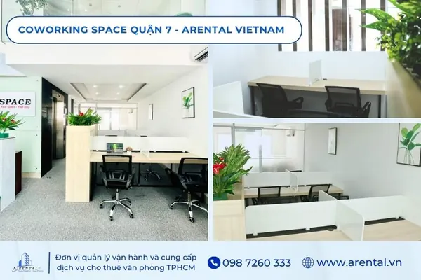 Không gian cho thuê coworking space của Arental Vietnam trong khu đô thị Phú Mỹ Hưng
