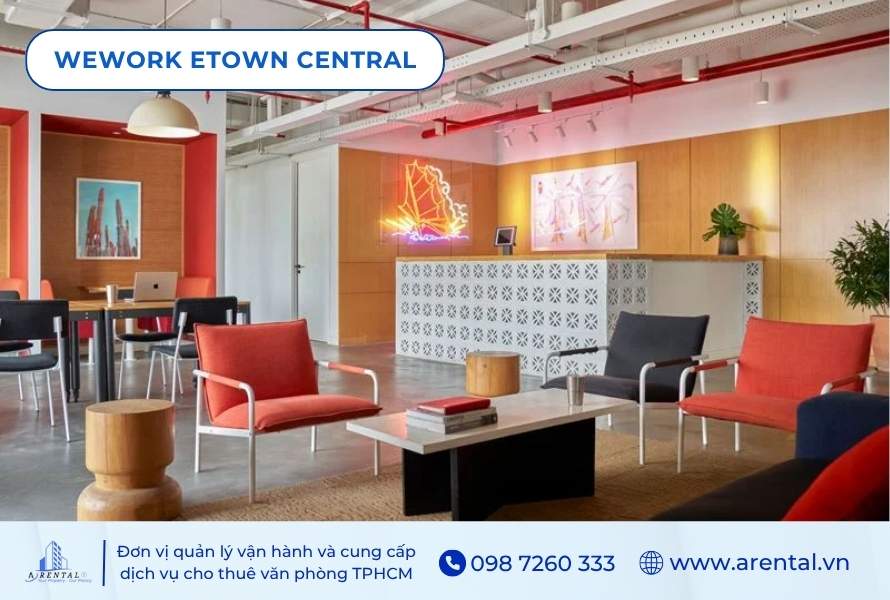 Không gian cho thuê coworking space của WeWork được bố trí từ tầng 22 - 25 của tòa nhà