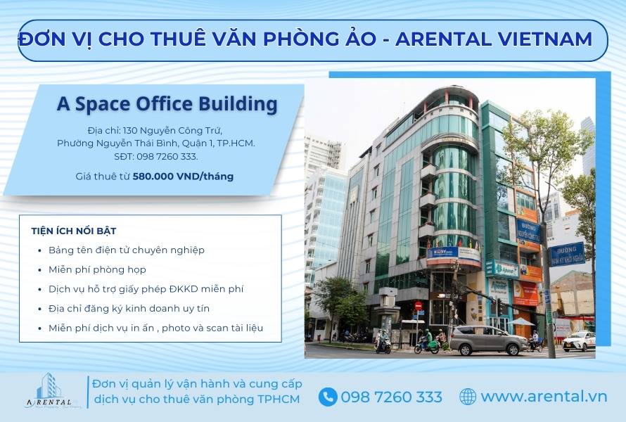 Văn phòng ảo quận 1 - Arental Vietnam.