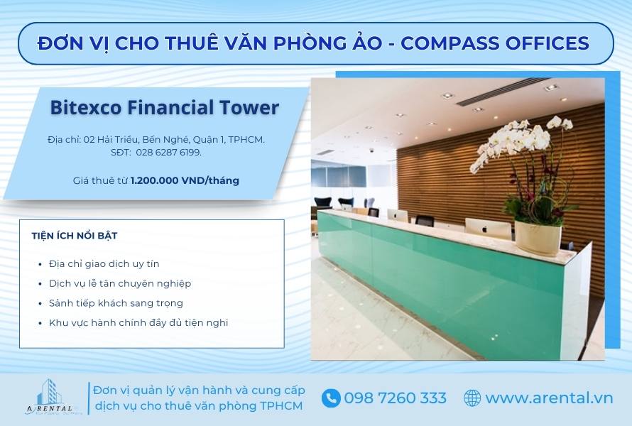 Dịch vụ cho thuê văn phòng ảo quận 1 Compass Bitexco Financial Tower.